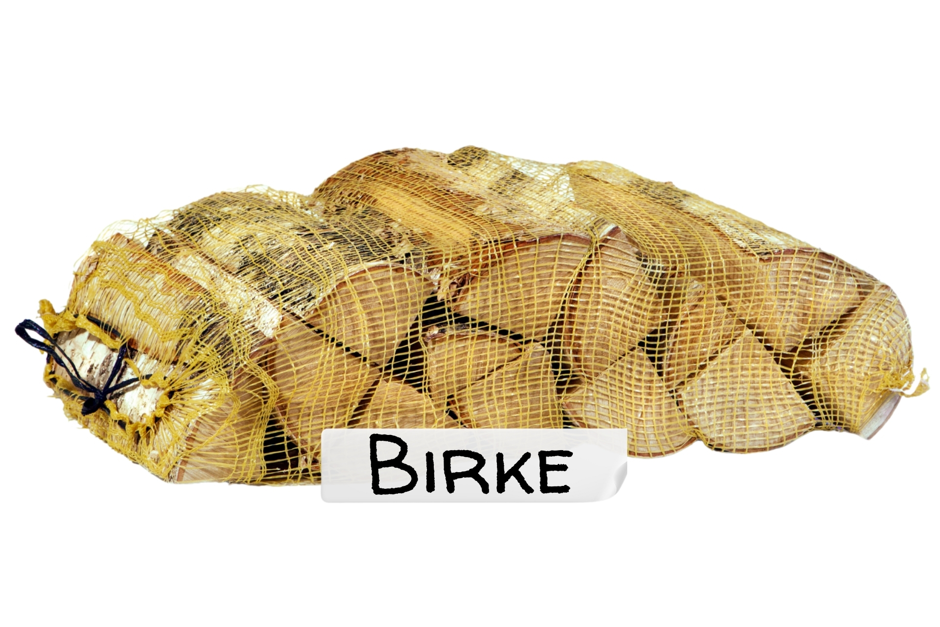 Brennholz im Sack