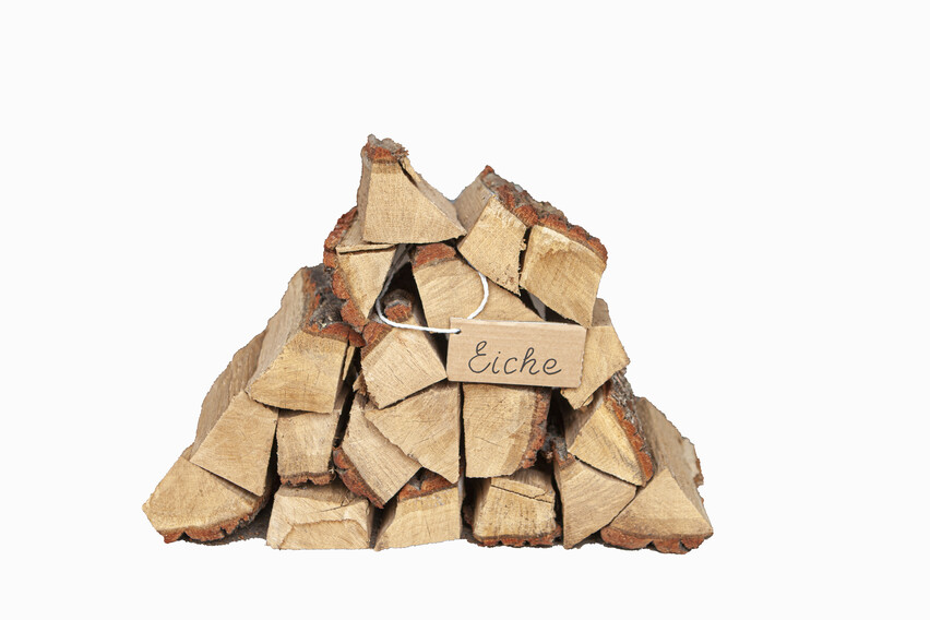 Eiche Brennholz auf 1-RM-Palette (kammergetrocknet)